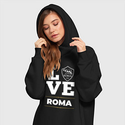 Женское худи-платье Roma Love Classic, цвет: черный — фото 2
