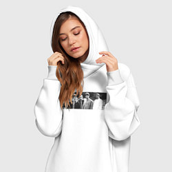 Женское худи-платье OASIS monochrome, цвет: белый — фото 2