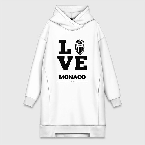 Женская толстовка-платье Monaco Love Классика / Белый – фото 1