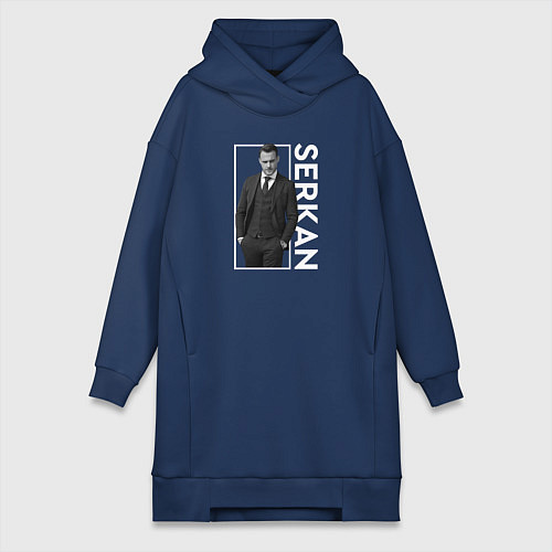 Женская толстовка-платье Бюрсин / Тёмно-синий – фото 1