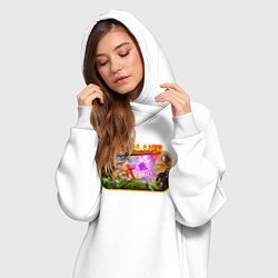 Женское худи-платье Supraland cup, цвет: белый — фото 2