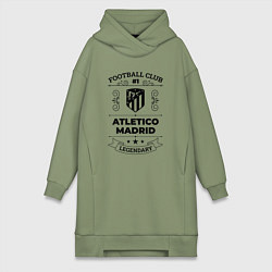 Женская толстовка-платье Atletico Madrid: Football Club Number 1 Legendary