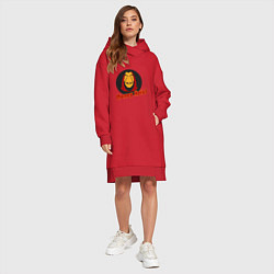 Женское худи-платье Dali - Money Heist, цвет: красный — фото 2
