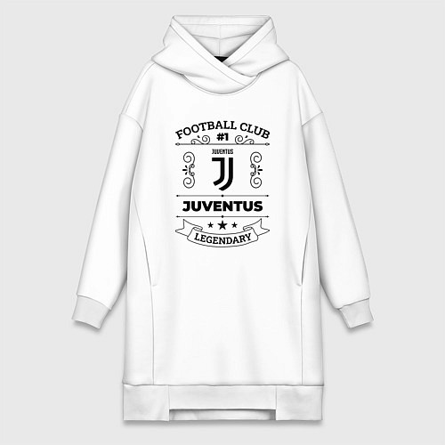 Женская толстовка-платье Juventus: Football Club Number 1 Legendary / Белый – фото 1