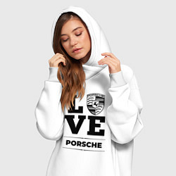 Женское худи-платье Porsche Love Classic, цвет: белый — фото 2