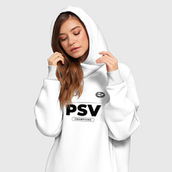 Женское худи-платье PSV Униформа Чемпионов, цвет: белый — фото 2