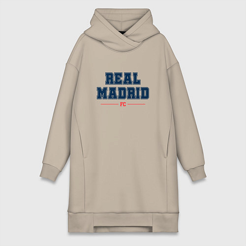 Женская толстовка-платье Real Madrid FC Classic / Миндальный – фото 1