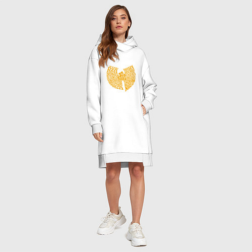 Женская толстовка-платье Wu-Tang - 30 Years / Белый – фото 4