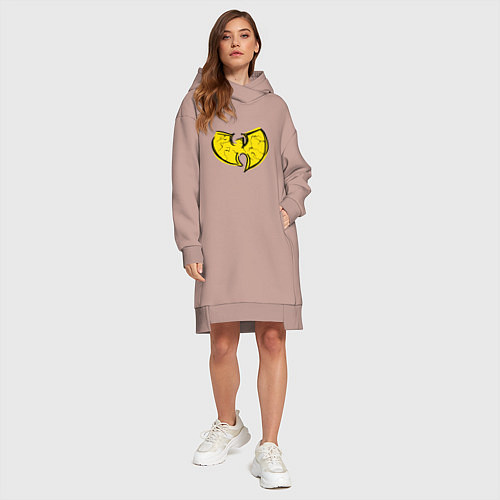Женская толстовка-платье Style Wu-Tang / Пыльно-розовый – фото 4