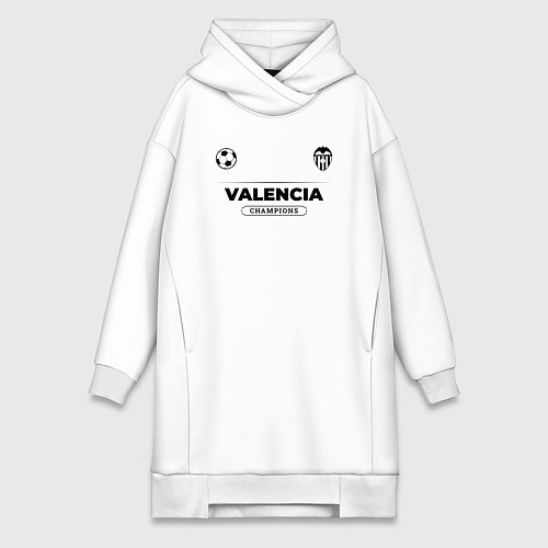 Женская толстовка-платье Valencia Униформа Чемпионов / Белый – фото 1