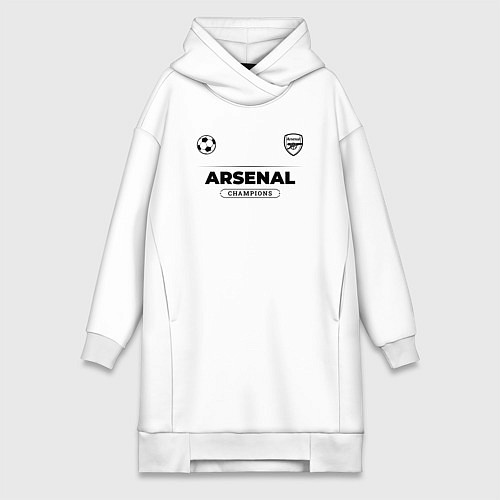 Женская толстовка-платье Arsenal Униформа Чемпионов / Белый – фото 1