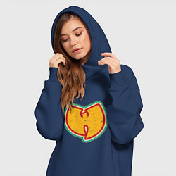 Женское худи-платье Wu-Tang Colors, цвет: тёмно-синий — фото 2