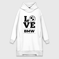 Женская толстовка-платье BMW love classic