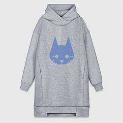 Женское худи-платье Stray Blue, цвет: меланж