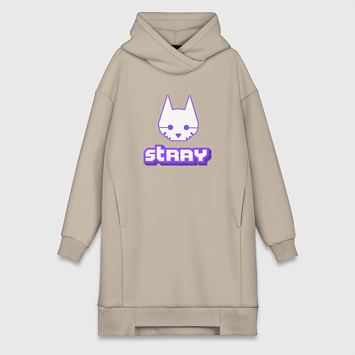 Женская толстовка-платье Stray x Twitch / Миндальный – фото 1