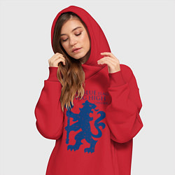 Женское худи-платье FC Chelsea Lion, цвет: красный — фото 2