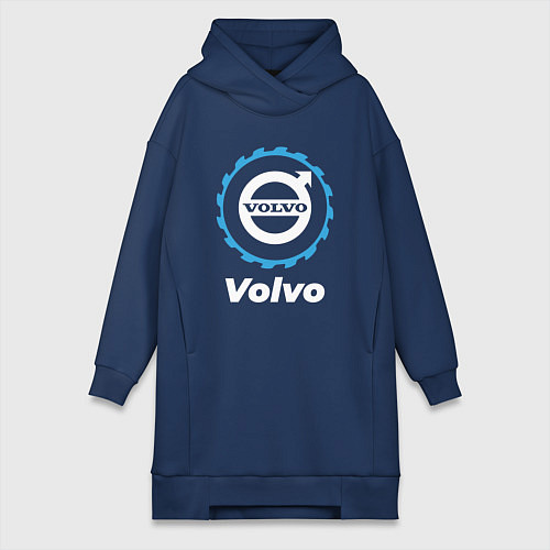 Женская толстовка-платье Volvo в стиле Top Gear / Тёмно-синий – фото 1