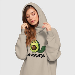 Женское худи-платье Avocado - AvoCATo - Joke, цвет: миндальный — фото 2