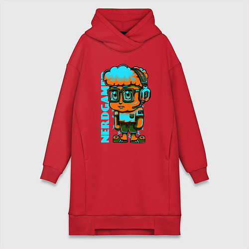 Женская толстовка-платье Нерогеймер / Красный – фото 1