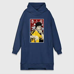 Женская толстовка-платье Дракон Брюс Ли