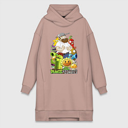 Женская толстовка-платье Craaazy Dave plants