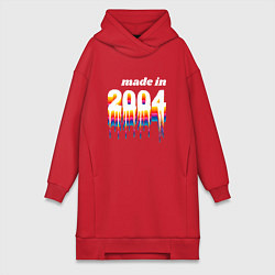 Женская толстовка-платье Made in 2004 liquid art