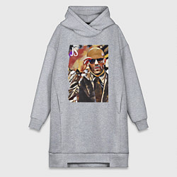 Женская толстовка-платье Jason Statham - кинозвезда