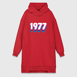 Женская толстовка-платье Made in 1977 vintage art