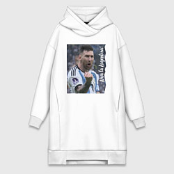 Женская толстовка-платье Viva la Argentina - Lionel Messi - world champion