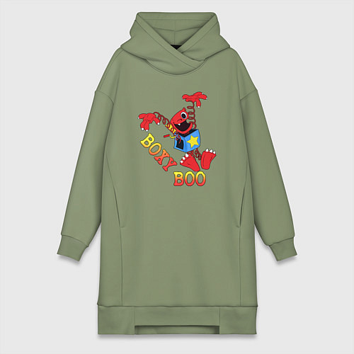 Женская толстовка-платье Boxy Boo / Авокадо – фото 1
