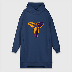 Женское худи-платье Kobe logo, цвет: тёмно-синий