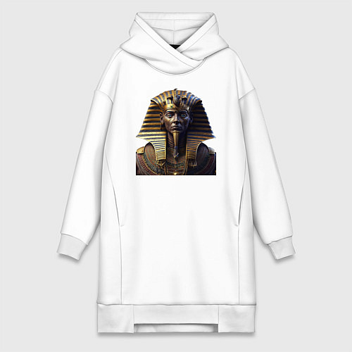 Женская толстовка-платье Египетский фараон / Белый – фото 1