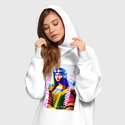 Женское худи-платье Gioconda - web ghetto - fashion style, цвет: белый — фото 2