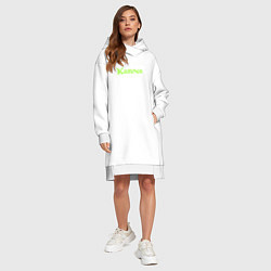 Женское худи-платье Карина в стиле Шрека, цвет: белый — фото 2