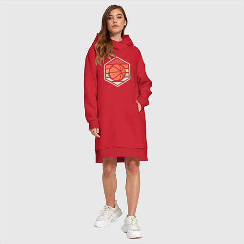 Женская толстовка-платье Basket Baller / Красный – фото 4