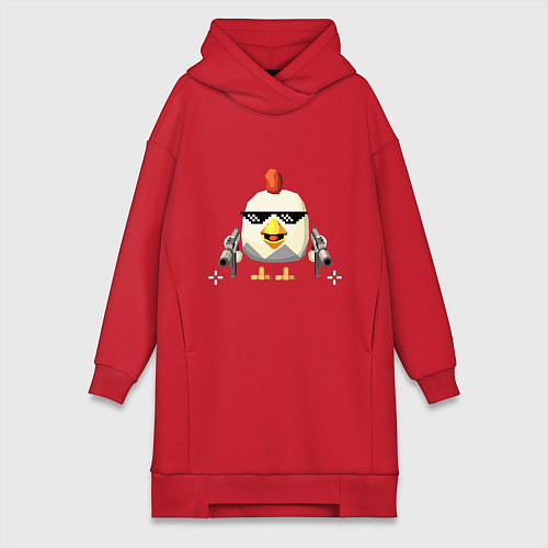 Женская толстовка-платье Чикен Ган / Красный – фото 1