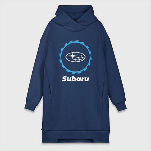 Женская толстовка-платье Subaru в стиле Top Gear / Тёмно-синий – фото 1