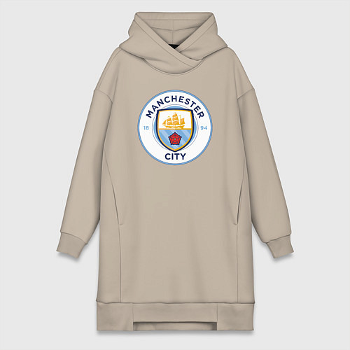 Женская толстовка-платье Manchester City FC / Миндальный – фото 1