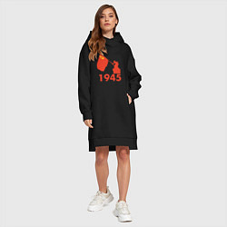 Женское худи-платье 1945, цвет: черный — фото 2