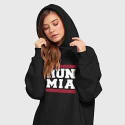 Женское худи-платье Run Miami Heat, цвет: черный — фото 2