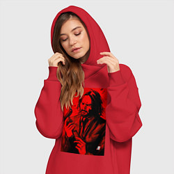 Женское худи-платье John Wick Baba Yaga art, цвет: красный — фото 2