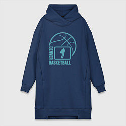 Женское худи-платье Denver basket, цвет: тёмно-синий
