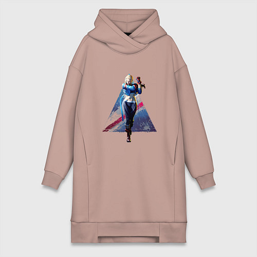 Женская толстовка-платье Street Fighter 6 Cammy / Пыльно-розовый – фото 1