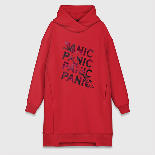 Женская толстовка-платье Panic / Красный – фото 1