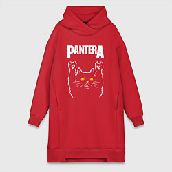 Женская толстовка-платье Pantera rock cat