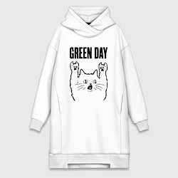 Женская толстовка-платье Green Day - rock cat