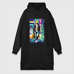 Женское худи-платье Kangaroo fashionista - Adelaide - Australia, цвет: черный