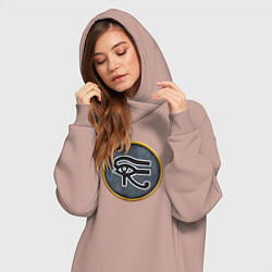 Женское худи-платье Нумидия Rome: Total War, цвет: пыльно-розовый — фото 2