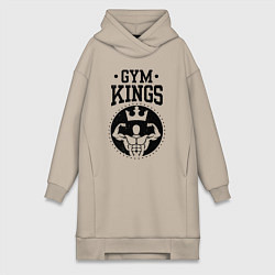 Женское худи-платье Gym kings, цвет: миндальный