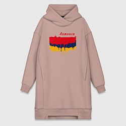 Женская толстовка-платье Flag Armenia